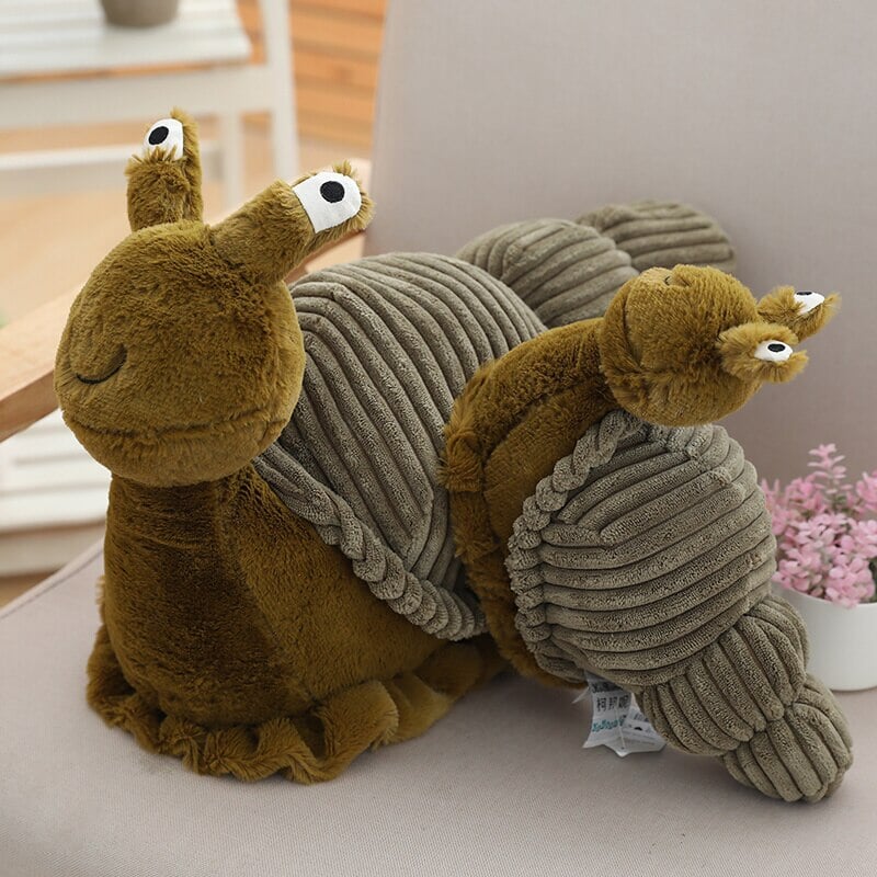 Kawaii Green Snail Plushie-Enchanted peach