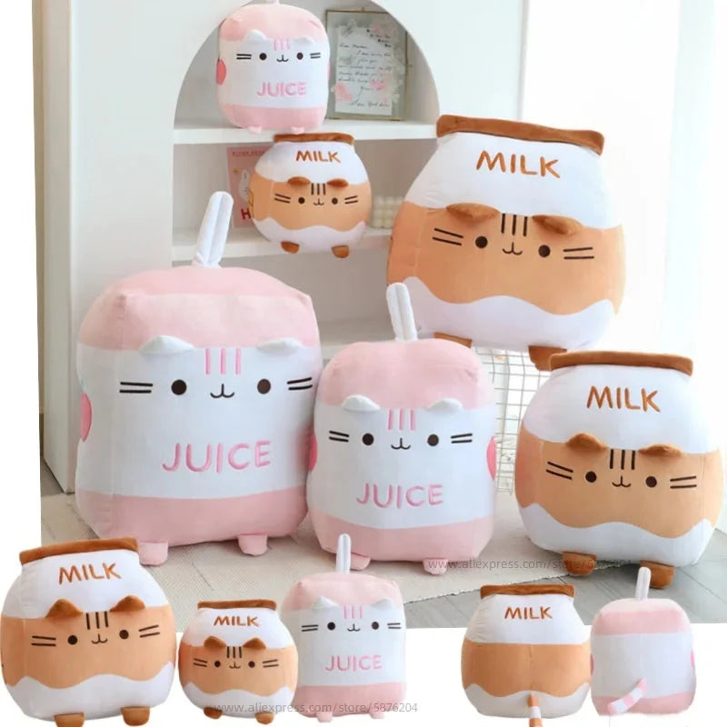 1pc Cat Milk Bottle Plushie Soft Toy