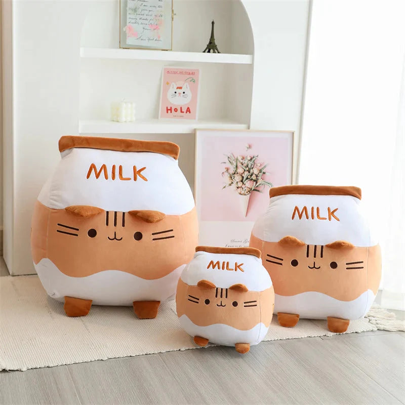 1pc Cat Milk Bottle Plushie Soft Toy