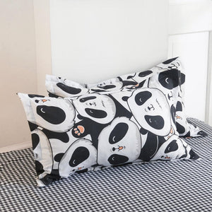 A Million Cute Pandas Bedding Set-Enchanted peach