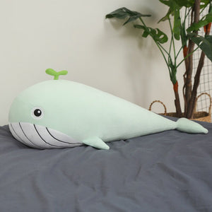 A Pod of Cuddly Whale Plushies-Enchanted peach