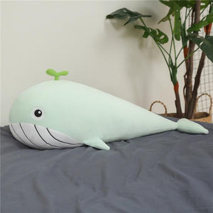 A Pod of Cuddly Whale Plushies-Enchanted peach