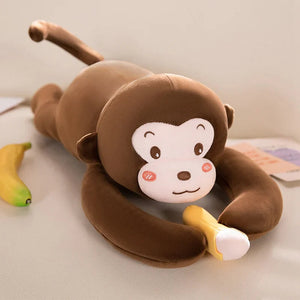 Abu the Cheeky Monkey Plushie-Enchanted peach