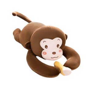 Abu the Cheeky Monkey Plushie-Enchanted peach