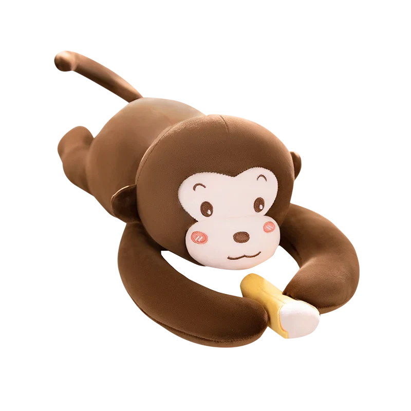 Abu the Cheeky Monkey Plushie-Enchanted peach