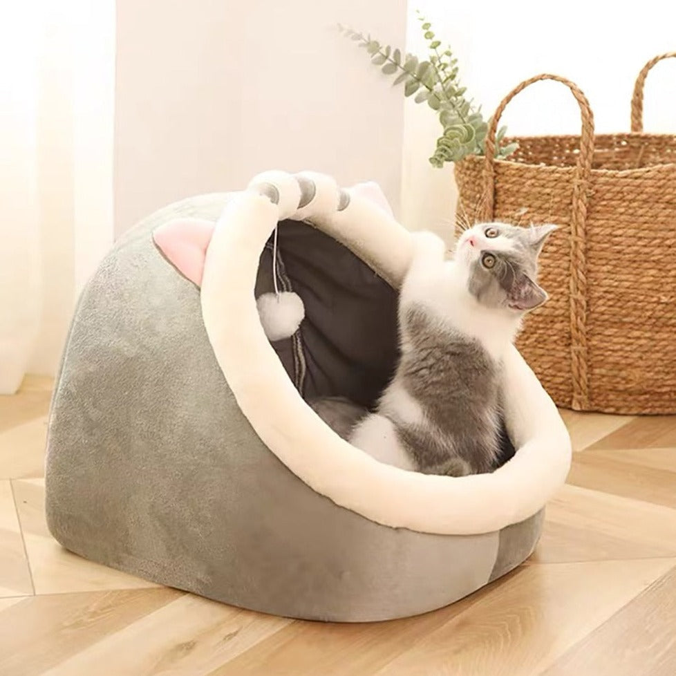 Adorable Cat Dog Pet Beds Hideout Caves-Enchanted peach