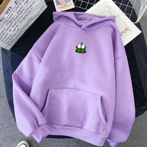 Adorable Frog Hoodie-Enchanted peach