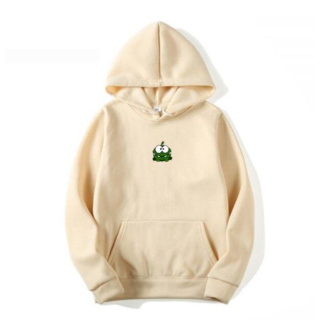 Adorable Frog Hoodie-Enchanted peach