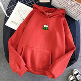 Adorable Frog Hoodie-Enchanted peach