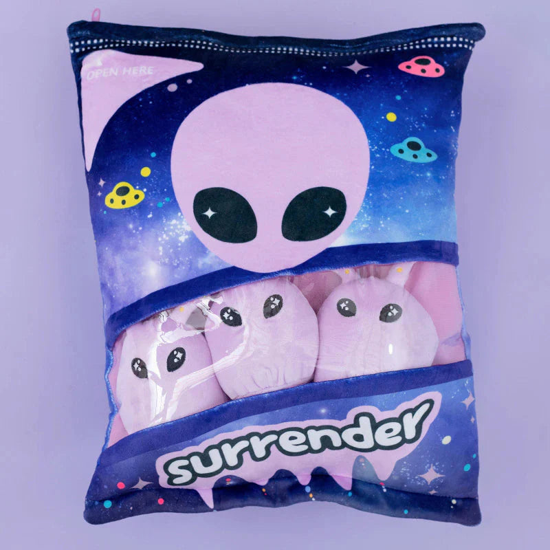 Alien Purple Green Candy Bags-Enchanted peach