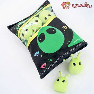 Alien Purple Green Candy Bags-Enchanted peach