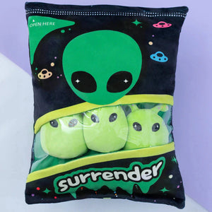 Alien Purple Green Candy Bags-Enchanted peach