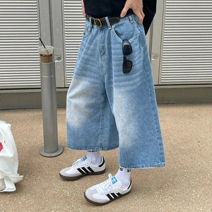 American Vintage Denim Jorts-Enchanted peach