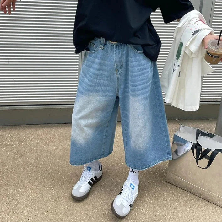 American Vintage Denim Jorts-Enchanted peach