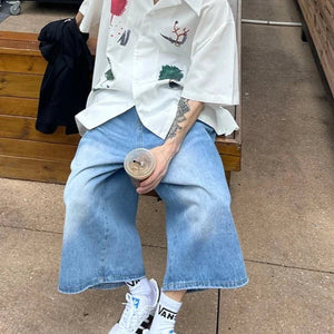 American Vintage Denim Jorts-Enchanted peach