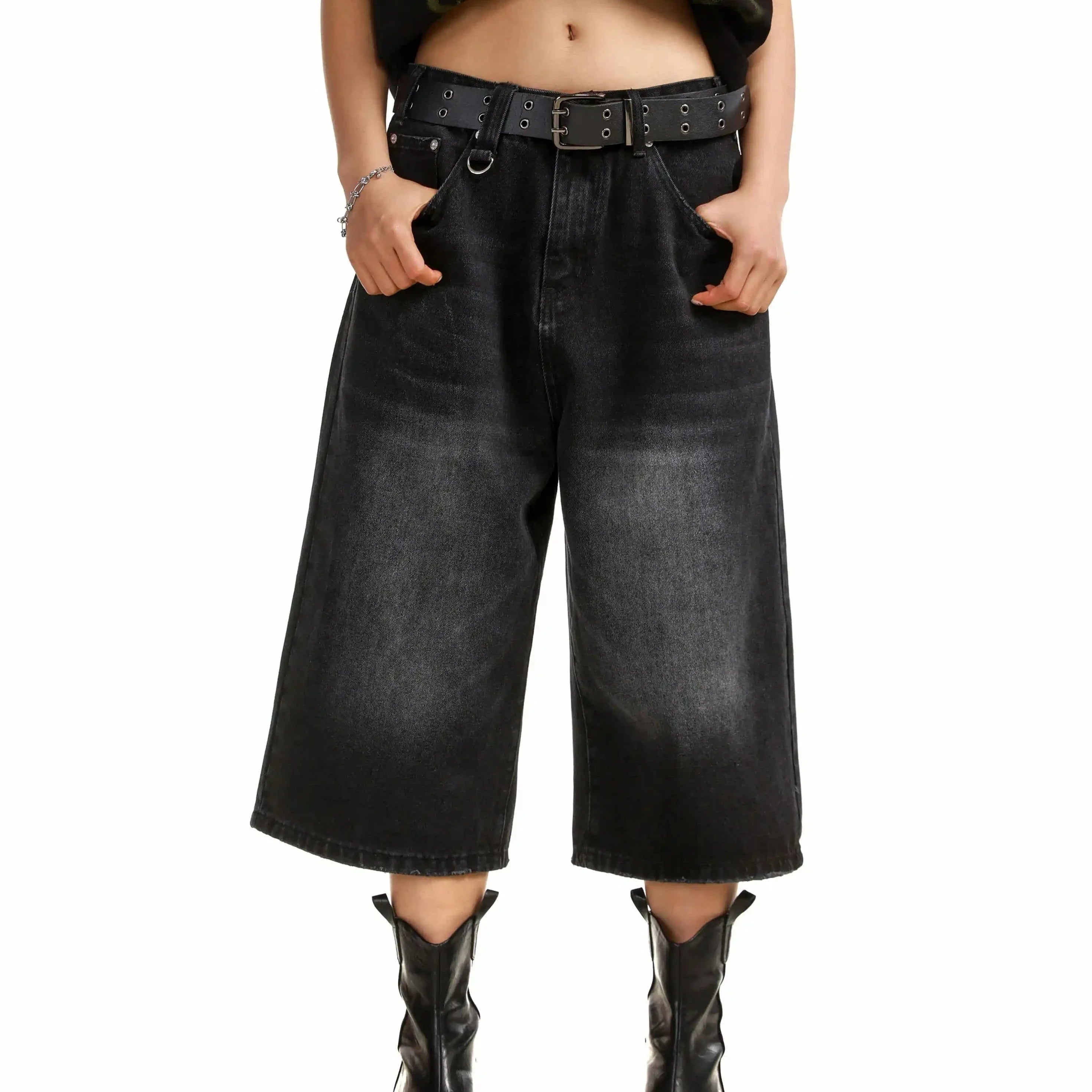 American Vintage Denim Jorts-Enchanted peach
