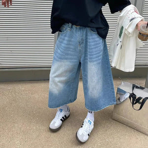 American Vintage Denim Jorts-Enchanted peach