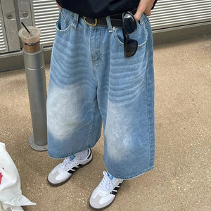 American Vintage Denim Jorts-Enchanted peach