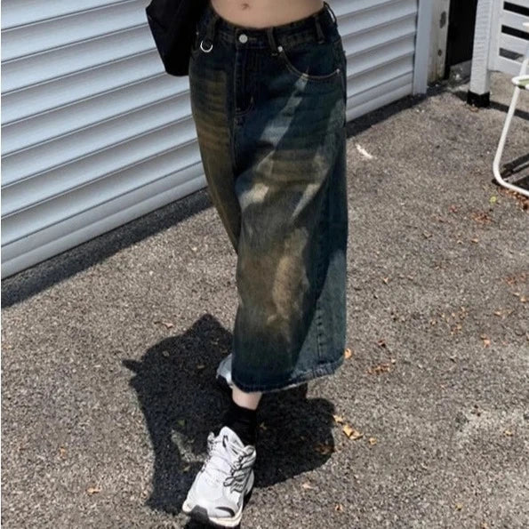 American Vintage Denim Jorts-Enchanted peach