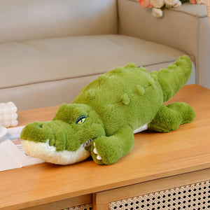 Angry Giant Green Crocodile Plushies-Enchanted peach