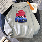 Anime Initial D Hooded Sweatshirt-Enchanted peach