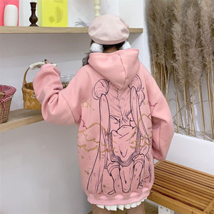 Anime Sailor Moon Angel Unisex Hoodie-Enchanted peach