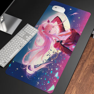 Anime Zero Two Darling In The Franxx Large Mouse Pad Collection-Enchanted peach