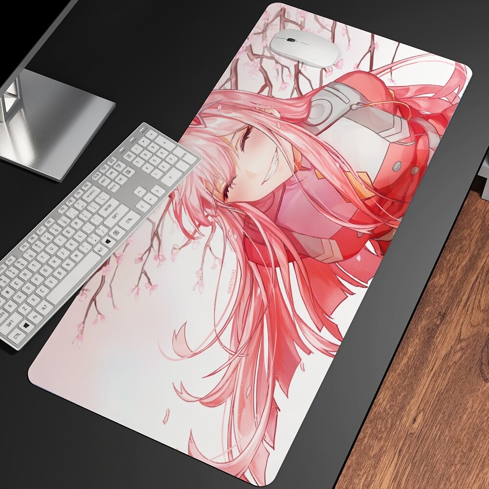 Anime Zero Two Darling In The Franxx Large Mouse Pad Collection-Enchanted peach