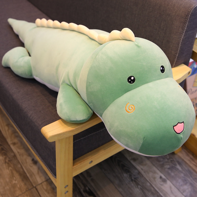 Arlo the Giant Dinosaur Plushie-Enchanted peach