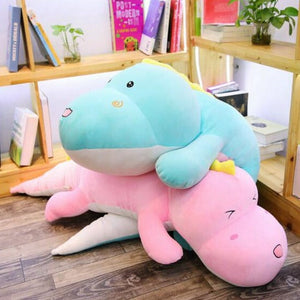 Arlo the Giant Dinosaur Plushie-Enchanted peach