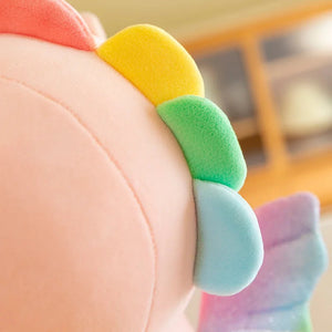 Avie the Rainbow Unicorn Plushie-Enchanted peach