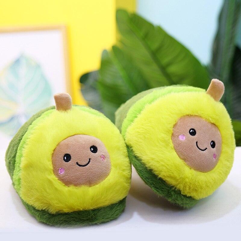 Avocado Plush Slippers-Enchanted peach