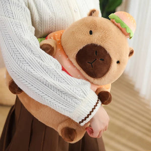 Baby Capybara Animal Dress-up Plushie Collection-Enchanted peach