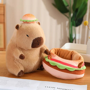 Baby Capybara Animal Dress-up Plushie Collection-Enchanted peach