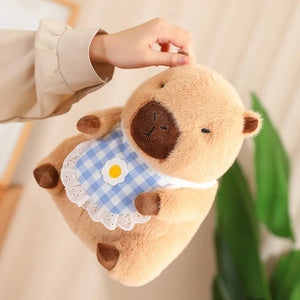 Baby Capybara Animal Dress-up Plushie Collection-Enchanted peach