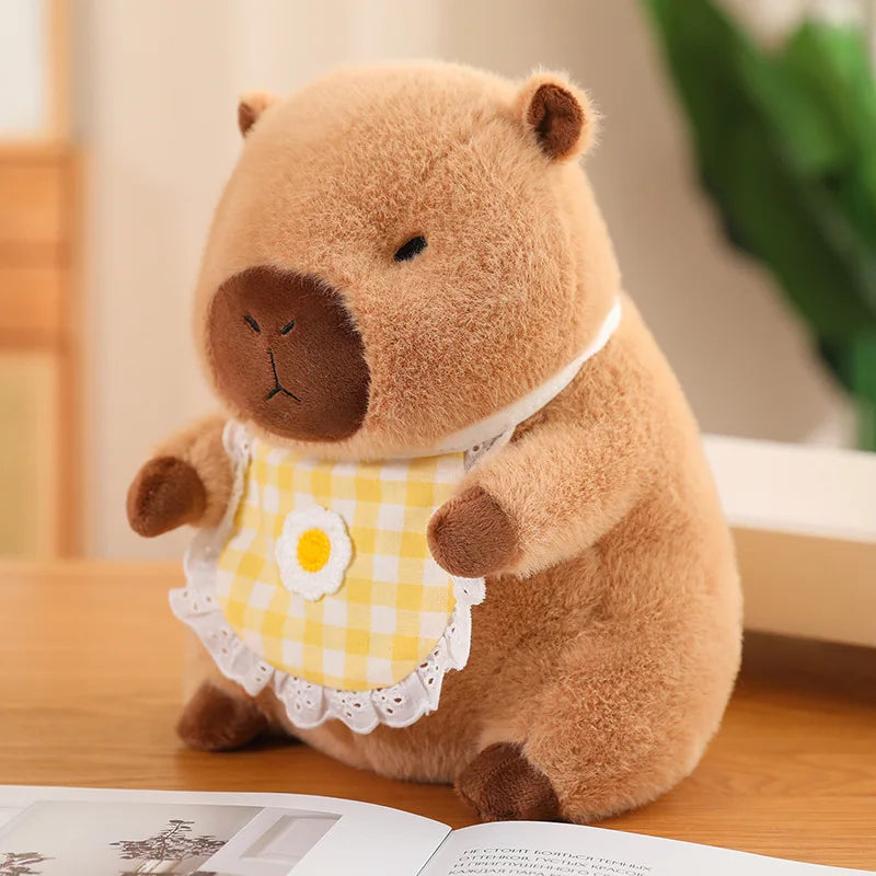 Baby Capybara Animal Dress-up Plushie Collection-Enchanted peach