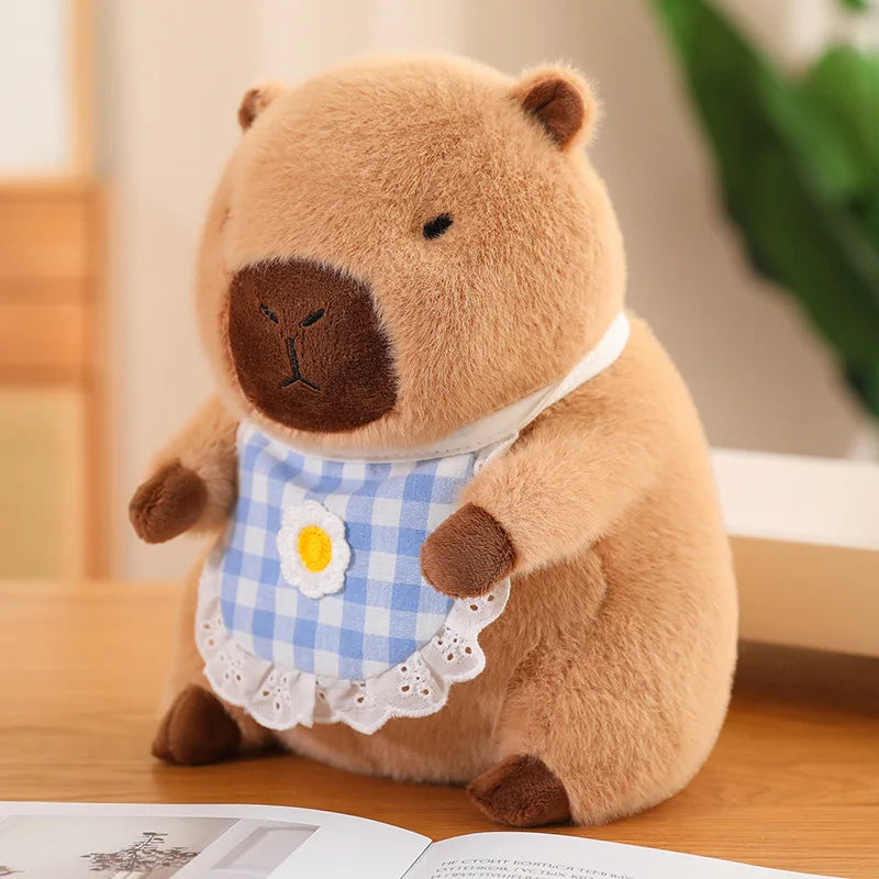 Baby Capybara Animal Dress-up Plushie Collection-Enchanted peach