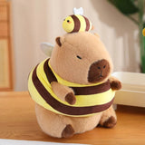 Baby Capybara Animal Dress-up Plushie Collection-Enchanted peach