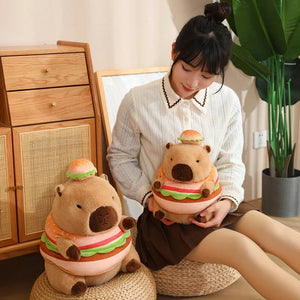 Baby Capybara Animal Dress-up Plushie Collection-Enchanted peach