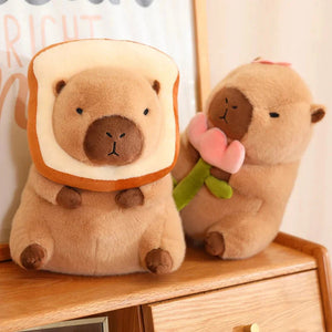 Baby Kawaii Capybara Dress-up Plushies-Enchanted peach