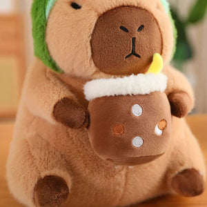 Baby Kawaii Capybara Dress-up Plushies-Enchanted peach