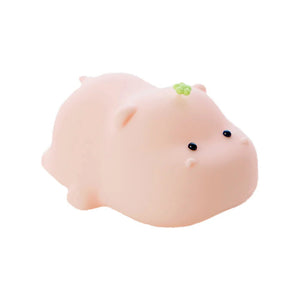 Baby Pink Kawaii Hippo LED Night Light-Enchanted peach