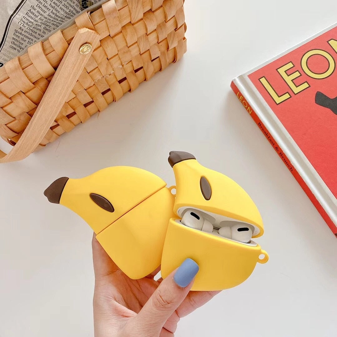 Banana Fruit Airpods Case (1&2&Pro)-Enchanted peach