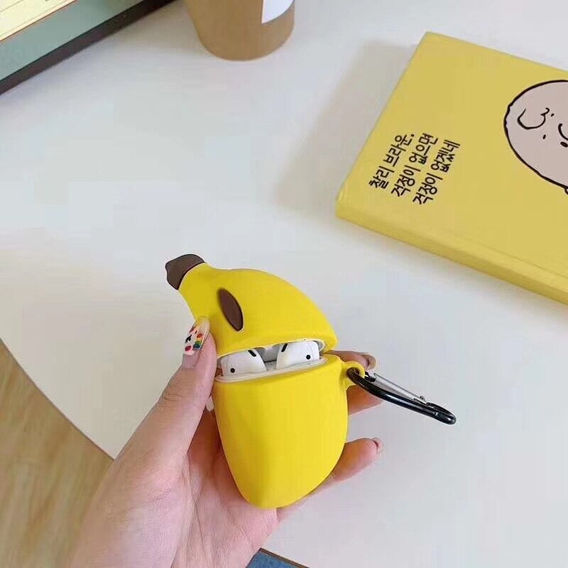 Banana Fruit Airpods Case (1&2&Pro)-Enchanted peach