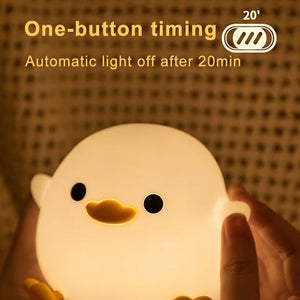 Bean Duck LED Night Light-Enchanted peach