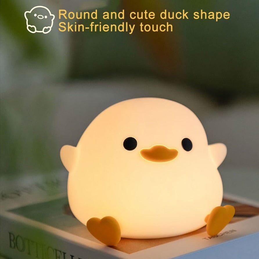 Bean Duck LED Night Light-Enchanted peach