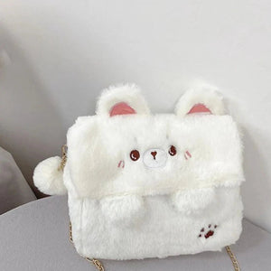 Bear Bunny Shoulder Crossbody Bag-Enchanted peach