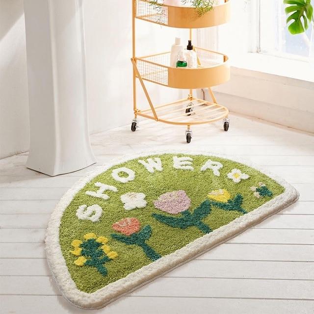 Beautiful Floral Mat-Enchanted peach