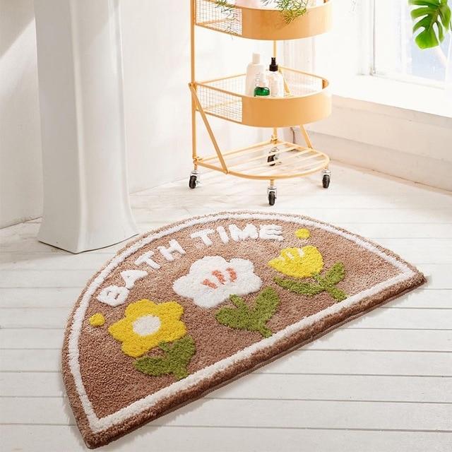 Beautiful Floral Mat-Enchanted peach