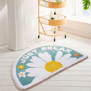 Beautiful Floral Mat-Enchanted peach